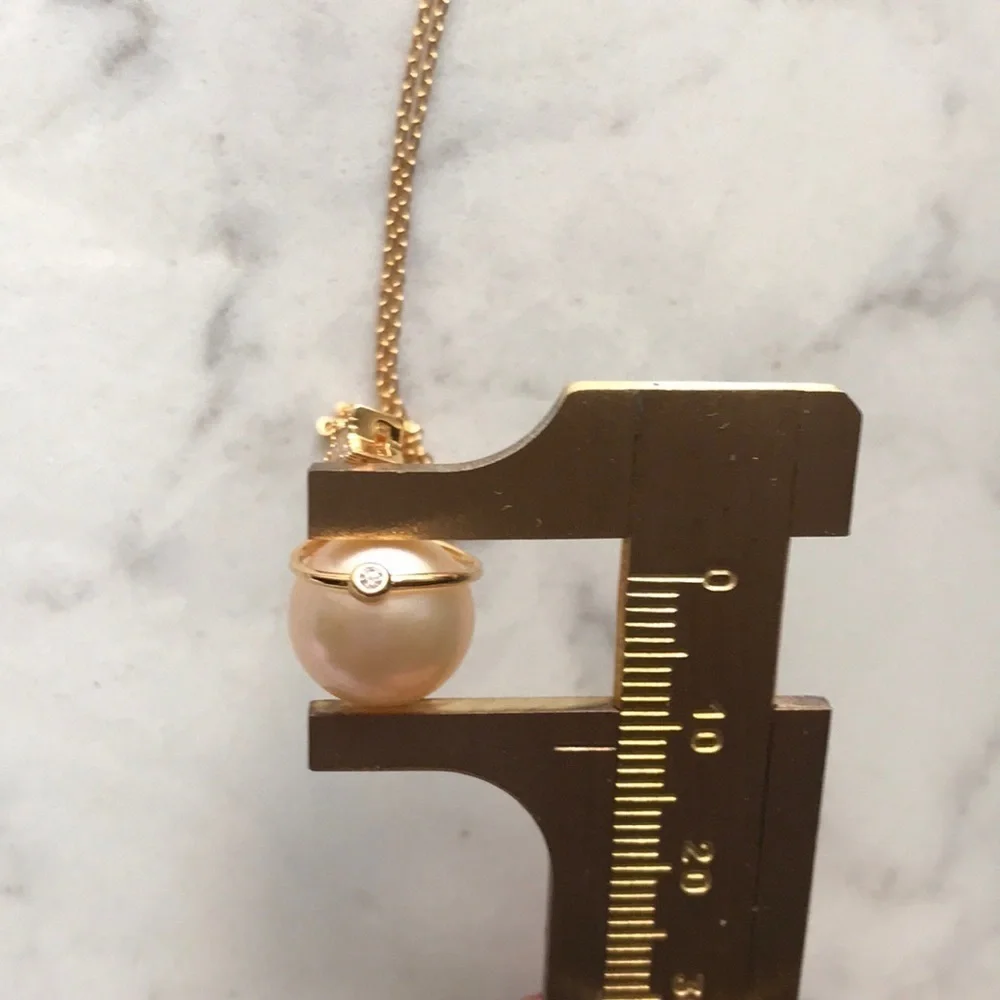 Custom Made 11.5mm Genuine Pearl Necklace